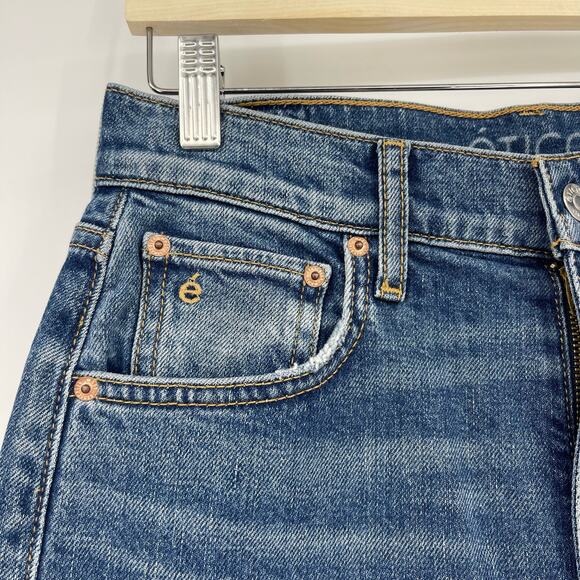 Etica | Twisted Seam Slim Split Hem Jeans Riverside Wash 26 - Picture 8 of 14